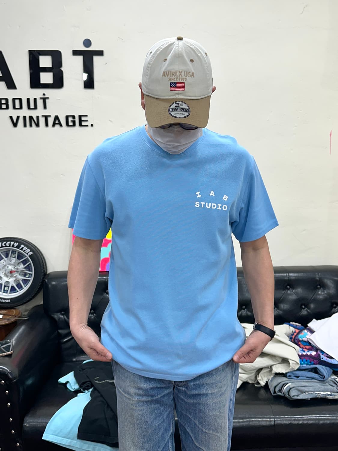 아이앱스튜디오 스카이블루 반팔셔츠 L 상품이미지1