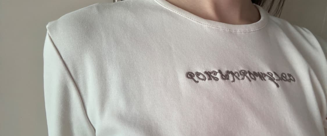 Odlyworkshop 3-Quarter Cutout Tee, Smog 상품이미지3