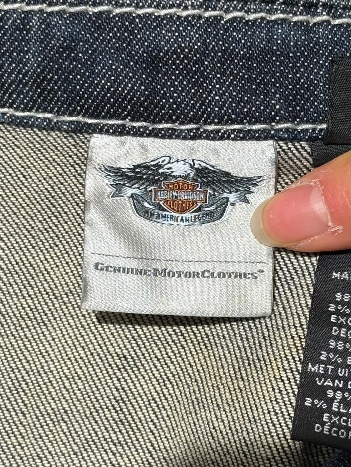 할리 데이비슨 코튼 패치 데님 자켓 상품이미지7