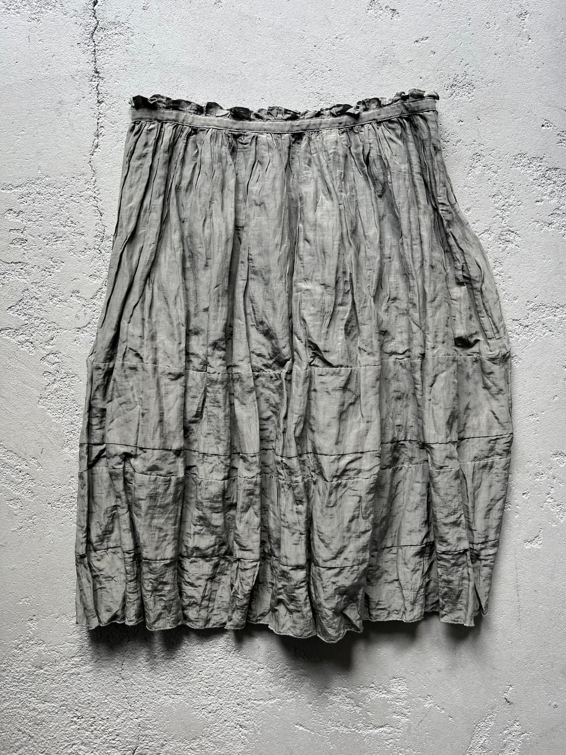 silk wrinkled skirt 상품이미지1