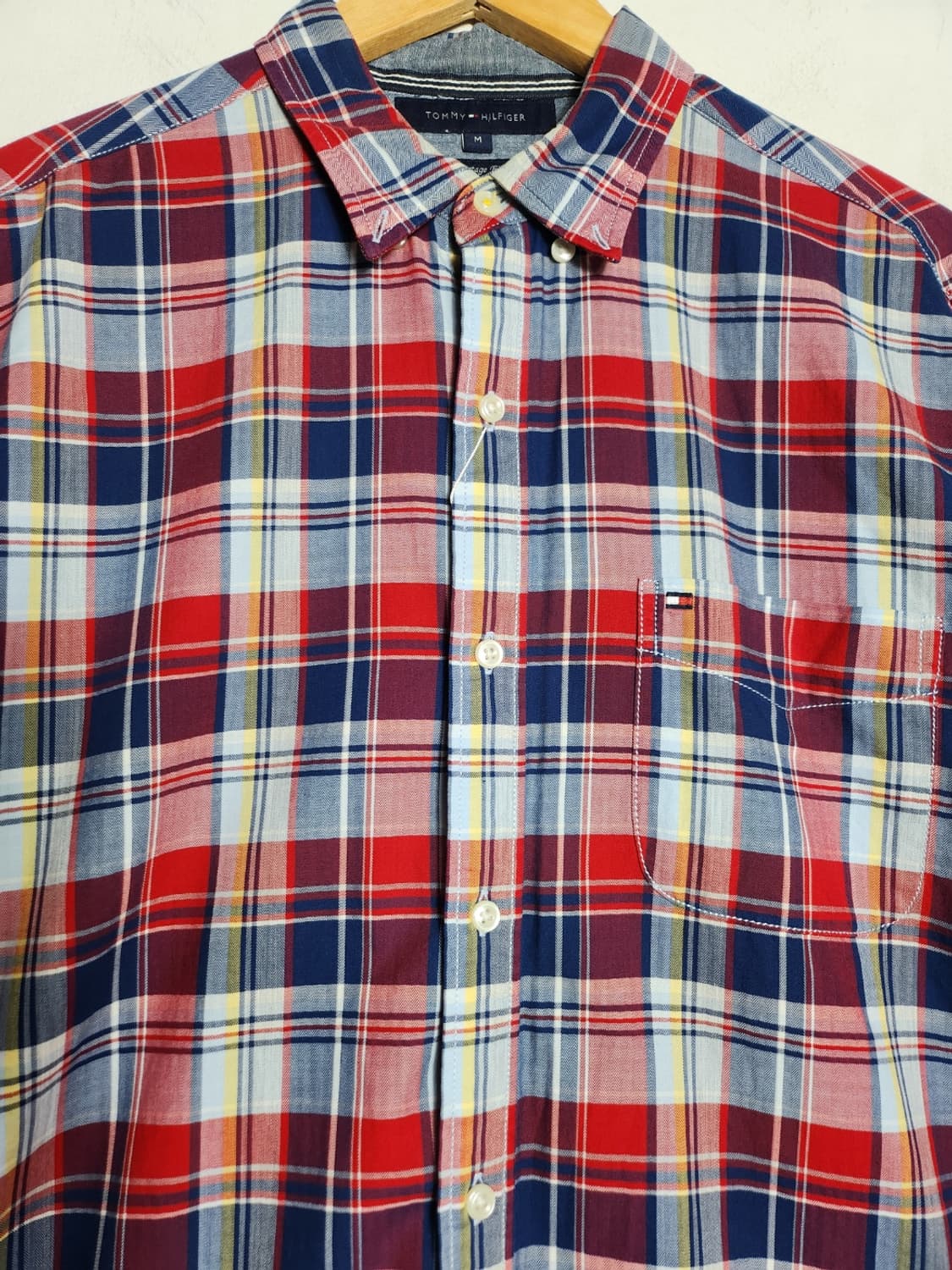 M 타미힐피거 빈티지핏 체크셔츠 상품이미지3