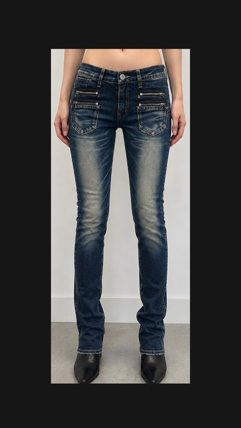 Vkei zipper skinny jeans 상품이미지4