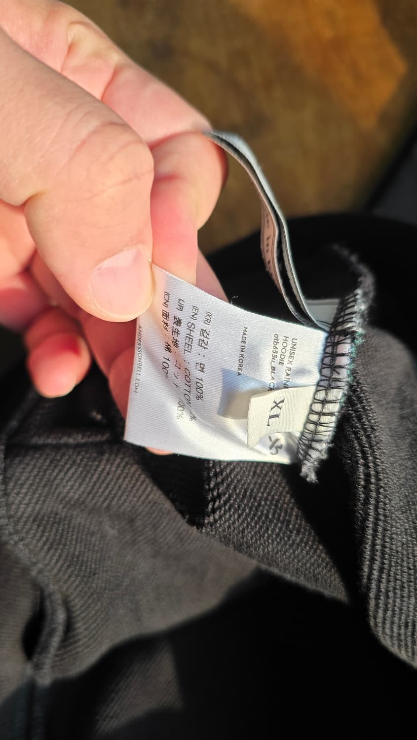 새상품) 앤더슨벨 레인보우 엠브로더리 후디  XL 판매 합니다. 상품이미지6