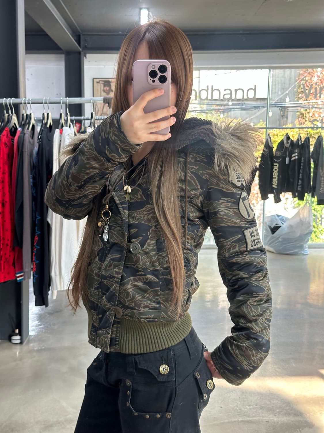 히스테릭글래머 타이거카모 N2b 패딩자켓 상품이미지3