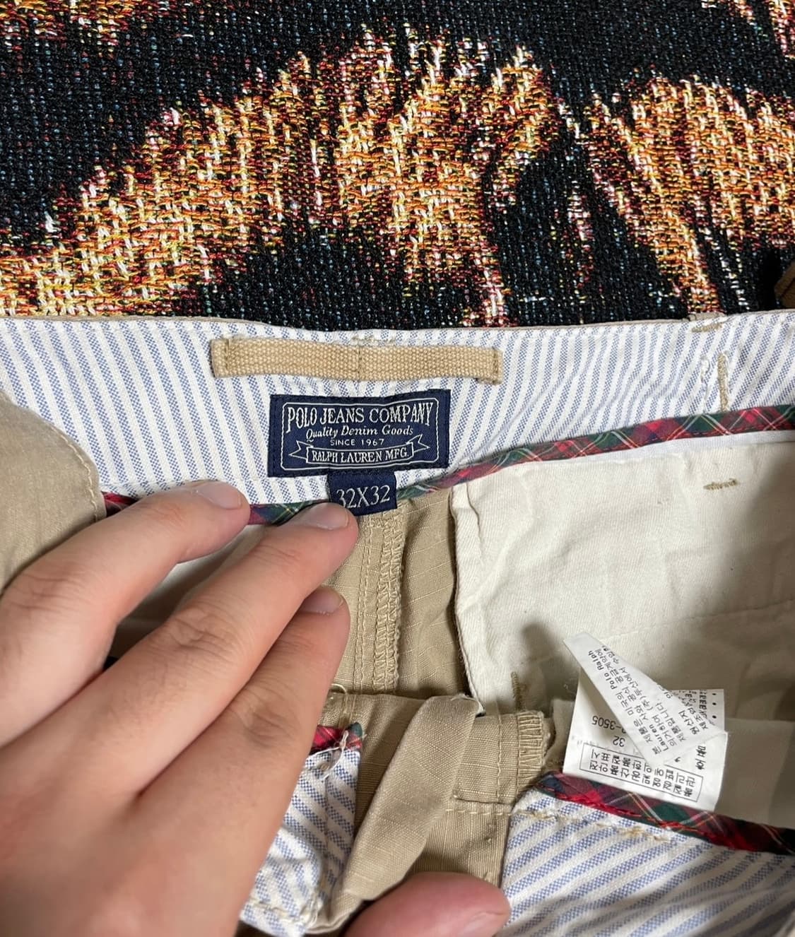 (32x32) 폴로진스 립스탑 카고 패치드 팬츠 상품이미지3