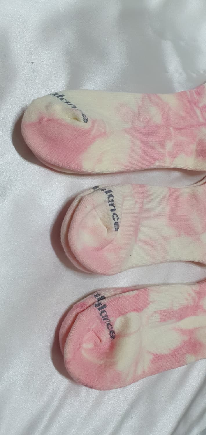 핑크 크림베이지 블랙 타이다이 뉴발란스 양말 삭스 상품이미지2