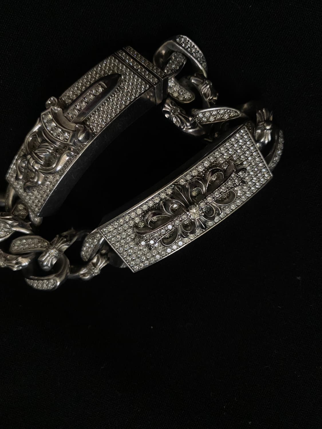 크롬하츠 모이사 풀 파베 대거ID팔찌 상품이미지1