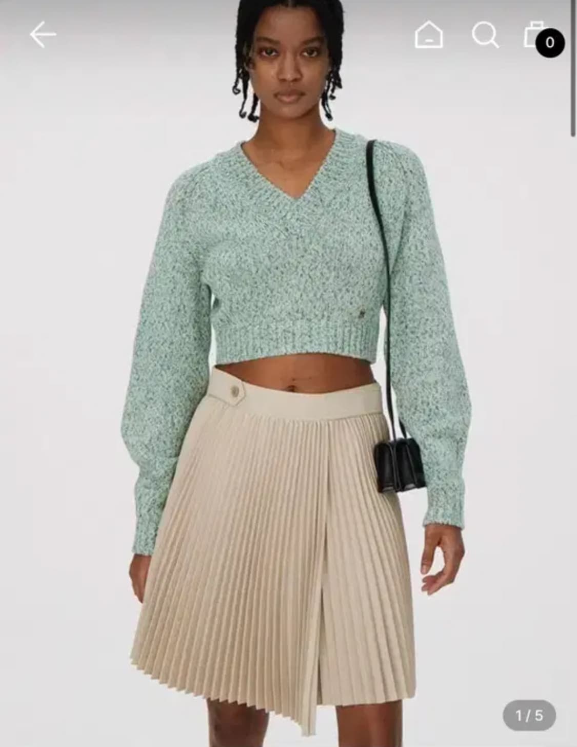 (s) 렉토 플리츠 미디 스커트 상품이미지3