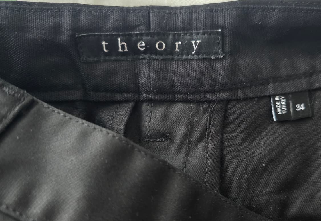 명품 띠어리(theory) 스트레치 실켓가공 블랙 데님바지 (32) 상품이미지6