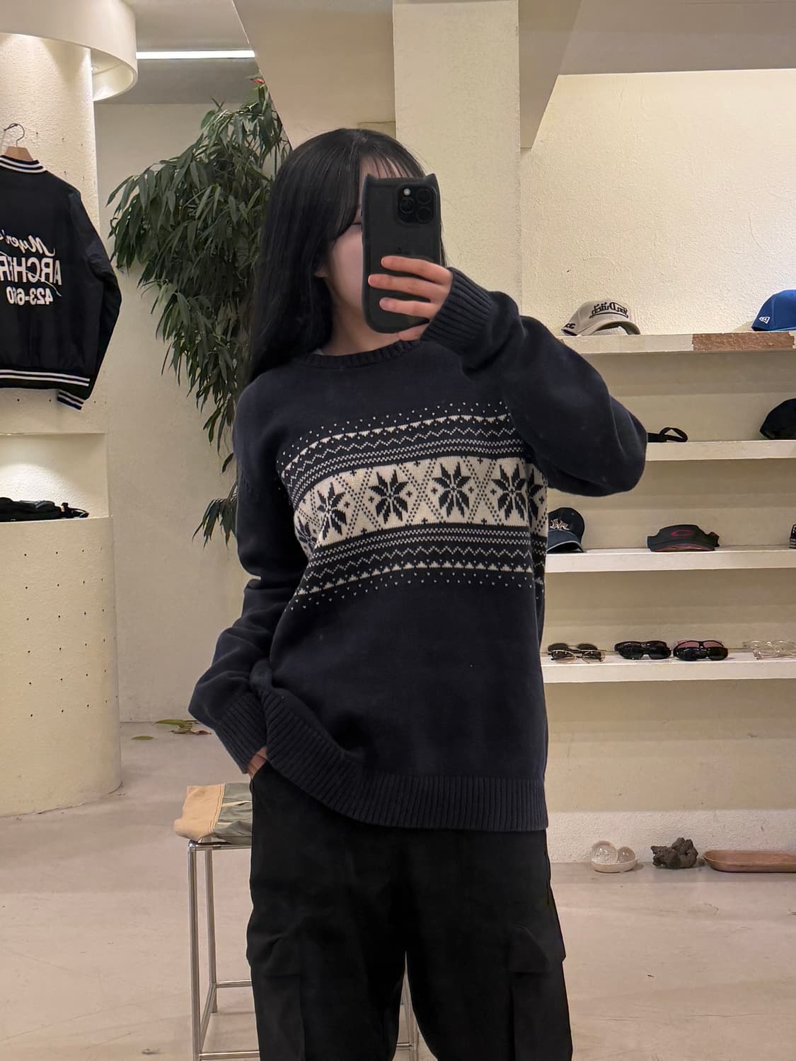 Nautica 노르딕 패턴 니트 스웨터 U205 상품이미지1