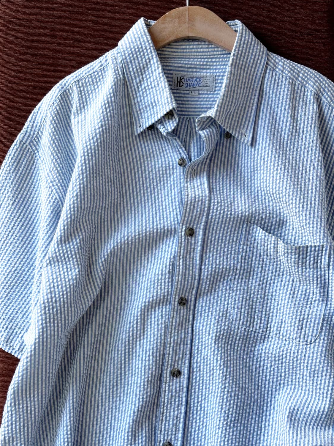 Natural sucker fabric H/S shirt 상품이미지9