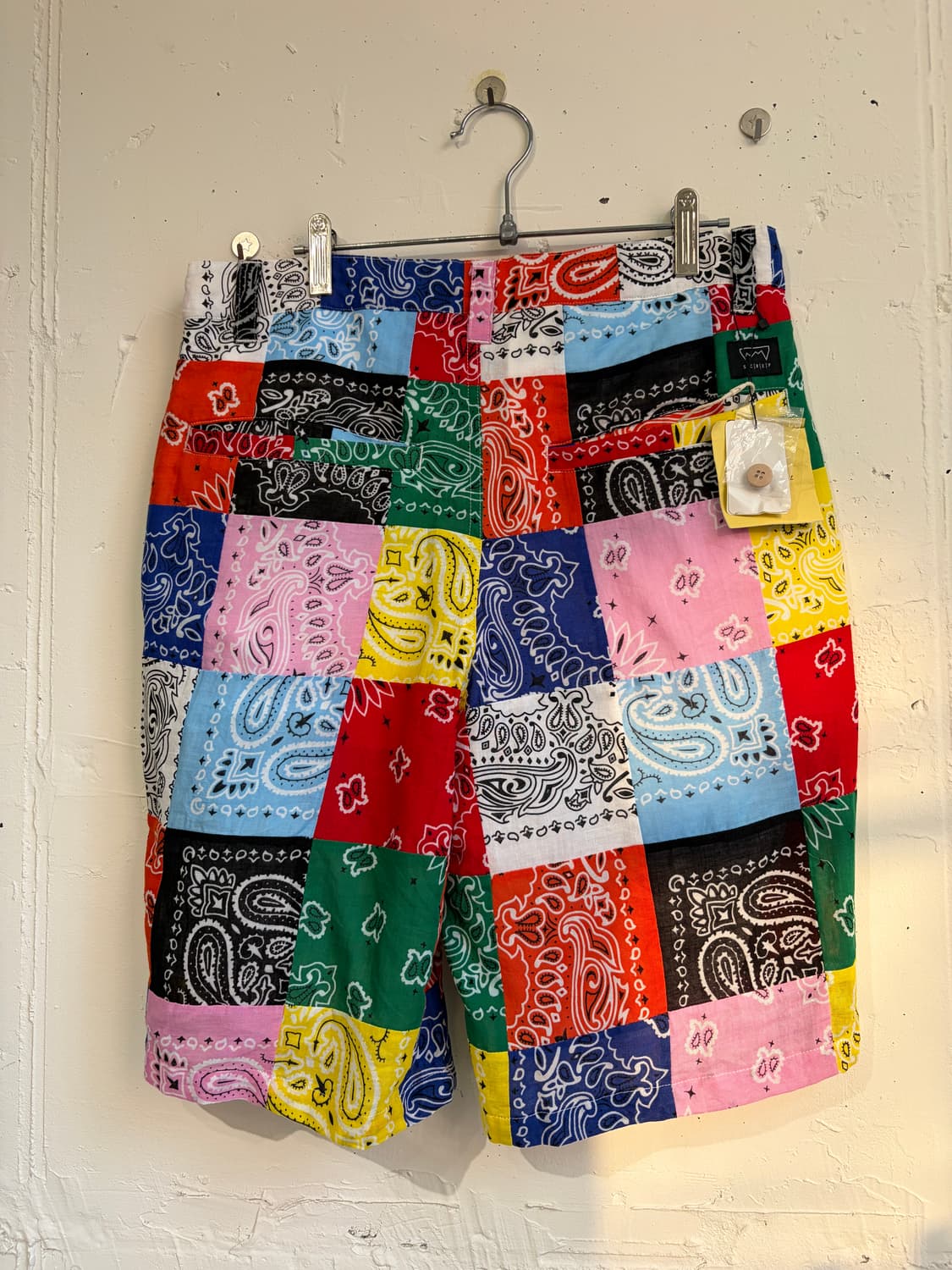 screp bandana patchwork shorts  상품이미지4