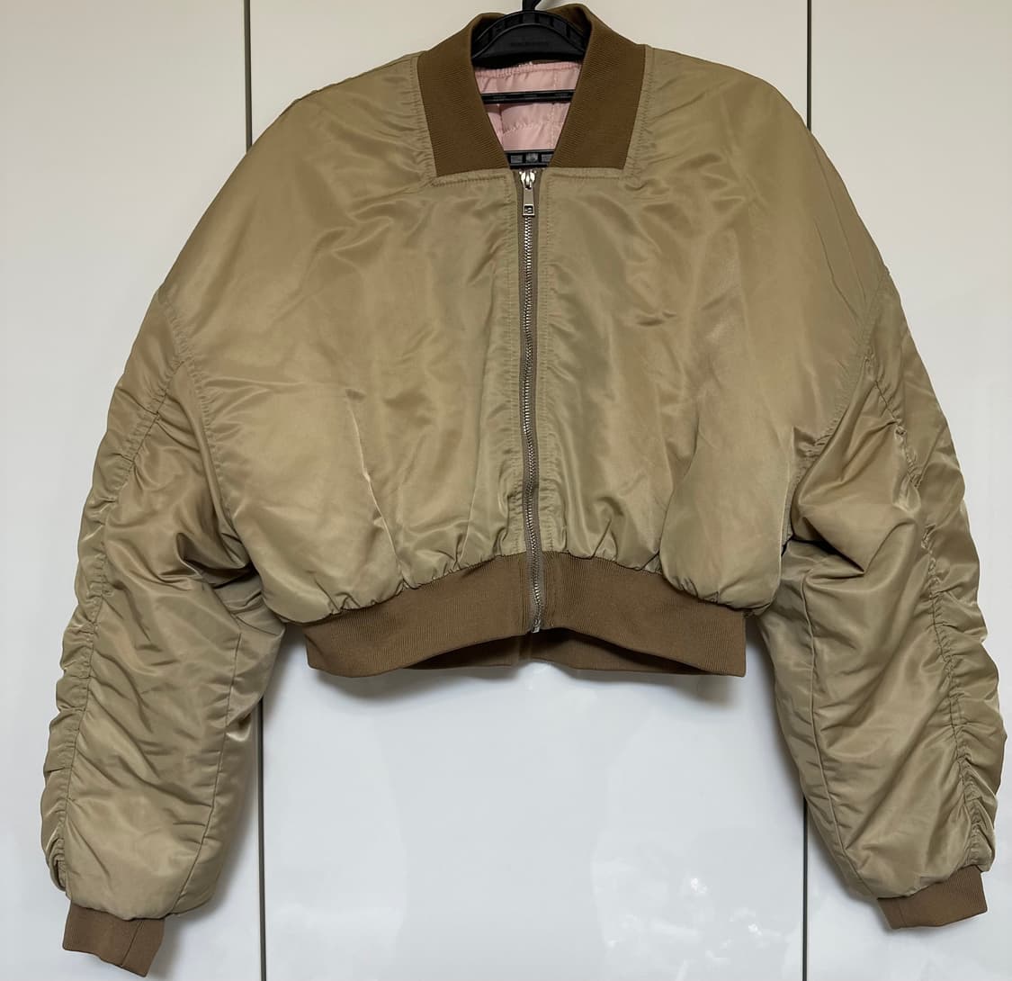 누빔크롭 봄버 자켓 상품이미지2