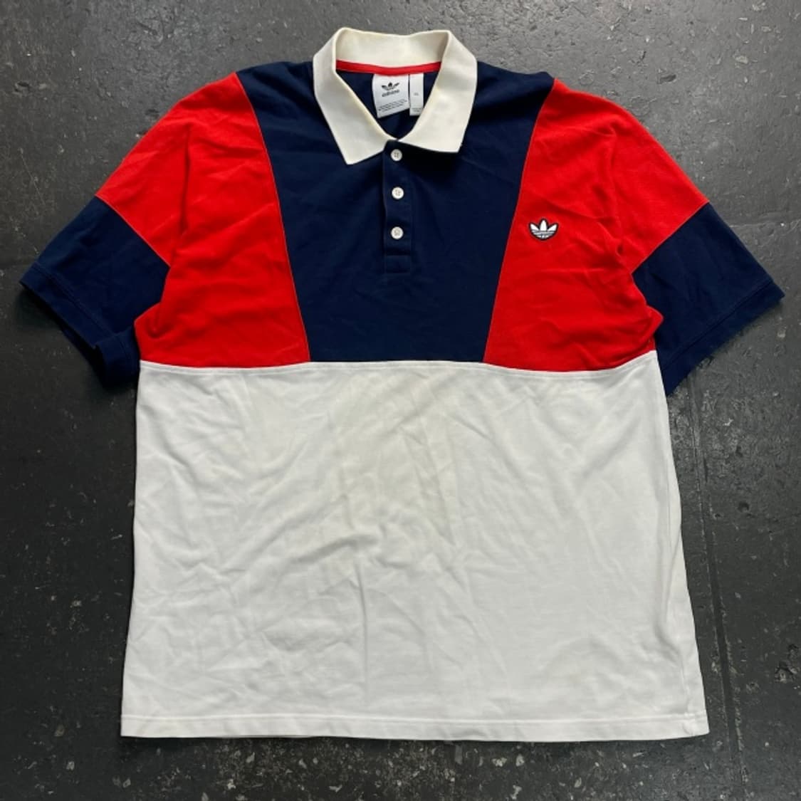 105 아디다스 컬러블록 카라티 상품이미지1