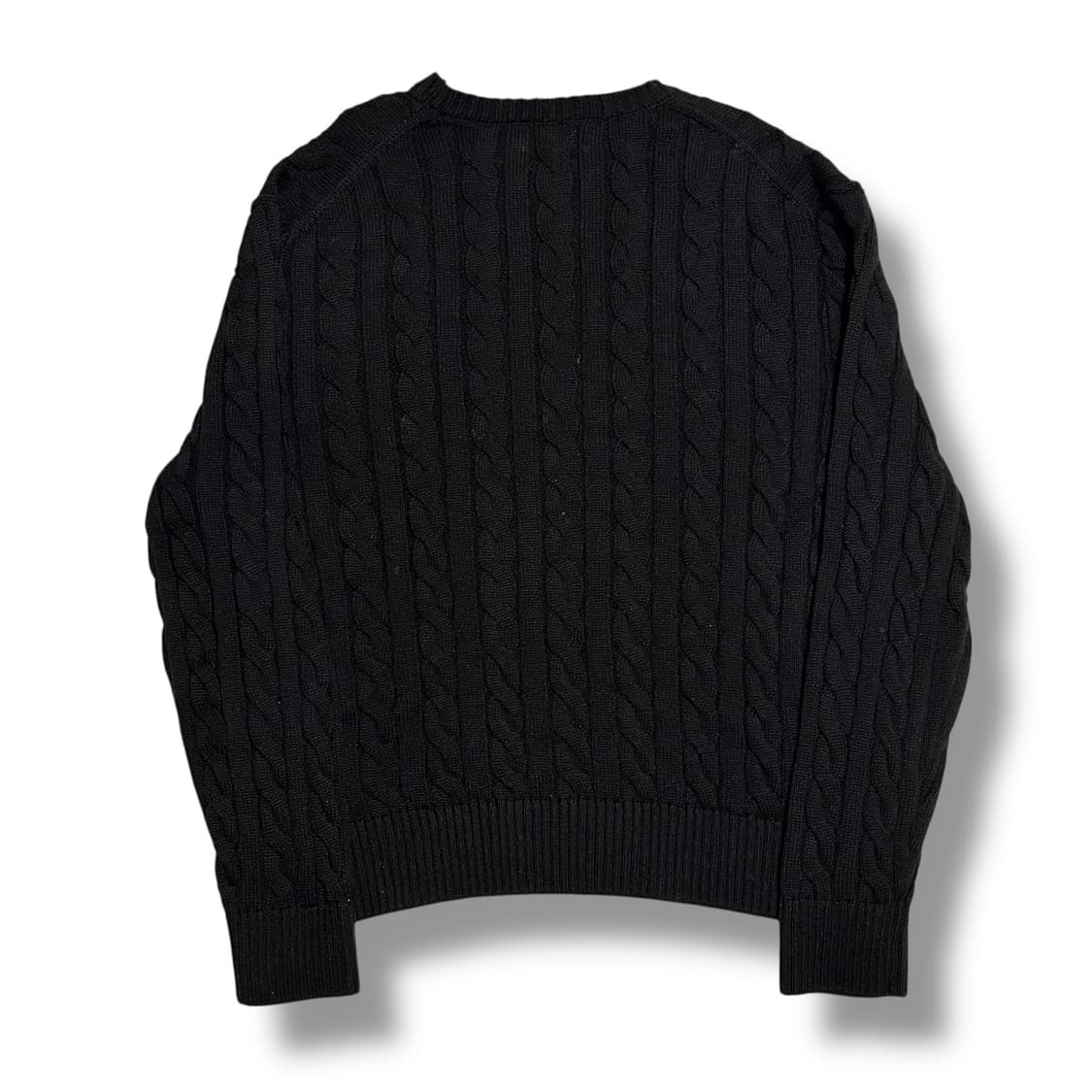 Polo Ralph Lauren 블랙 케이블 코튼 니트 상품이미지2