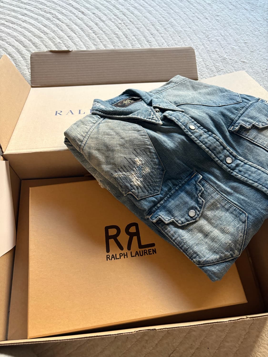 rrl 리페어 웨스턴 셔츠 m 사이즈 팝니다 상품이미지1