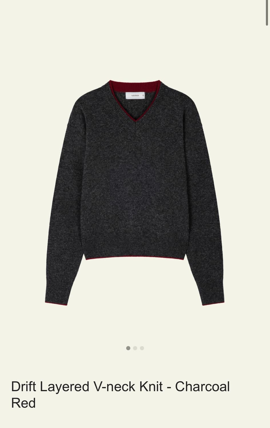 웨이비니스 브이넥 니트 상품이미지1