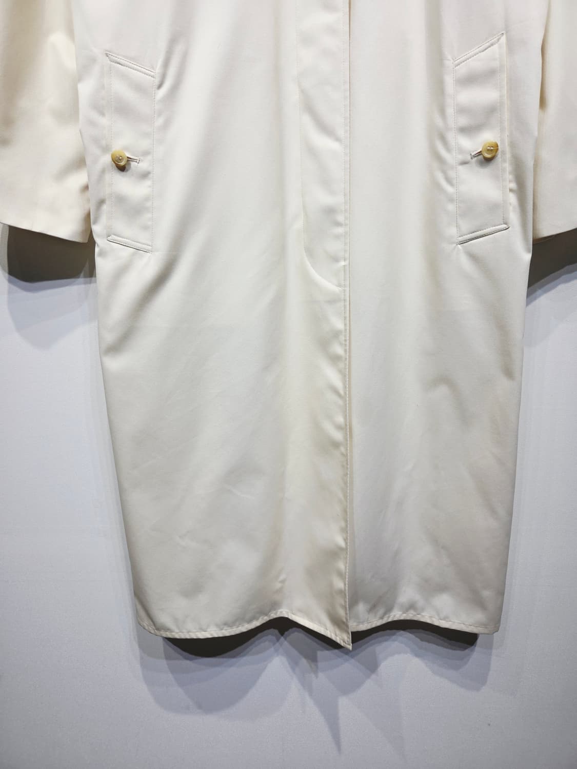 Burberrys 버버리 빈티지 싱글 맥코트 크림 상품이미지4