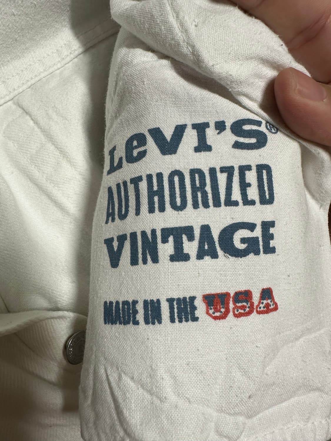 리바이스  authorized vintage 화이트 팬츠 501 상품이미지7