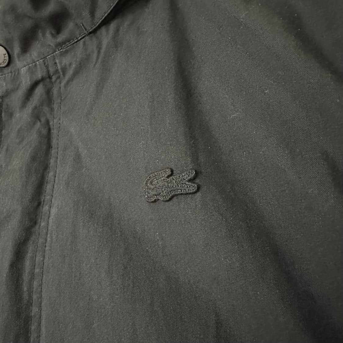 100 라코스테 피쉬테일 야상 블랙 상품이미지3