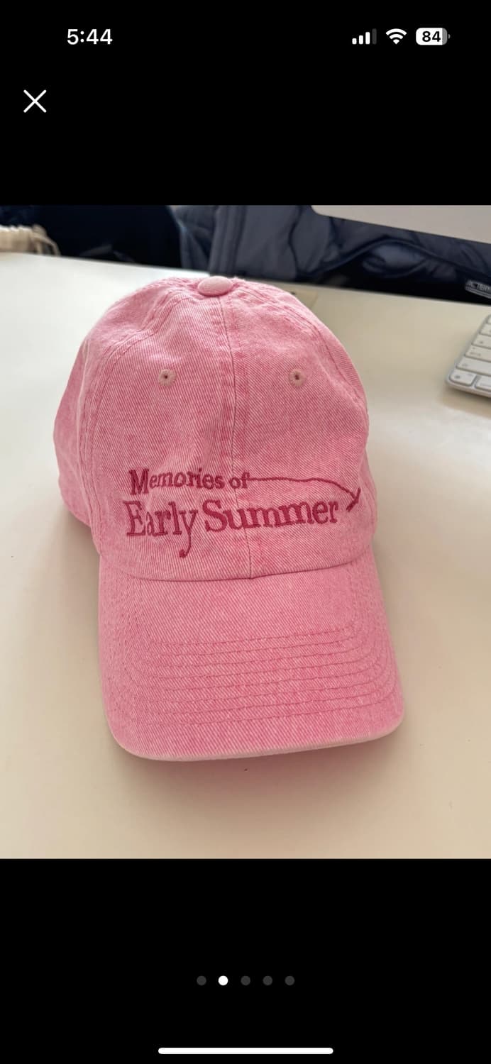 Kijun 기준 핑크 데님 볼캡 상품이미지2