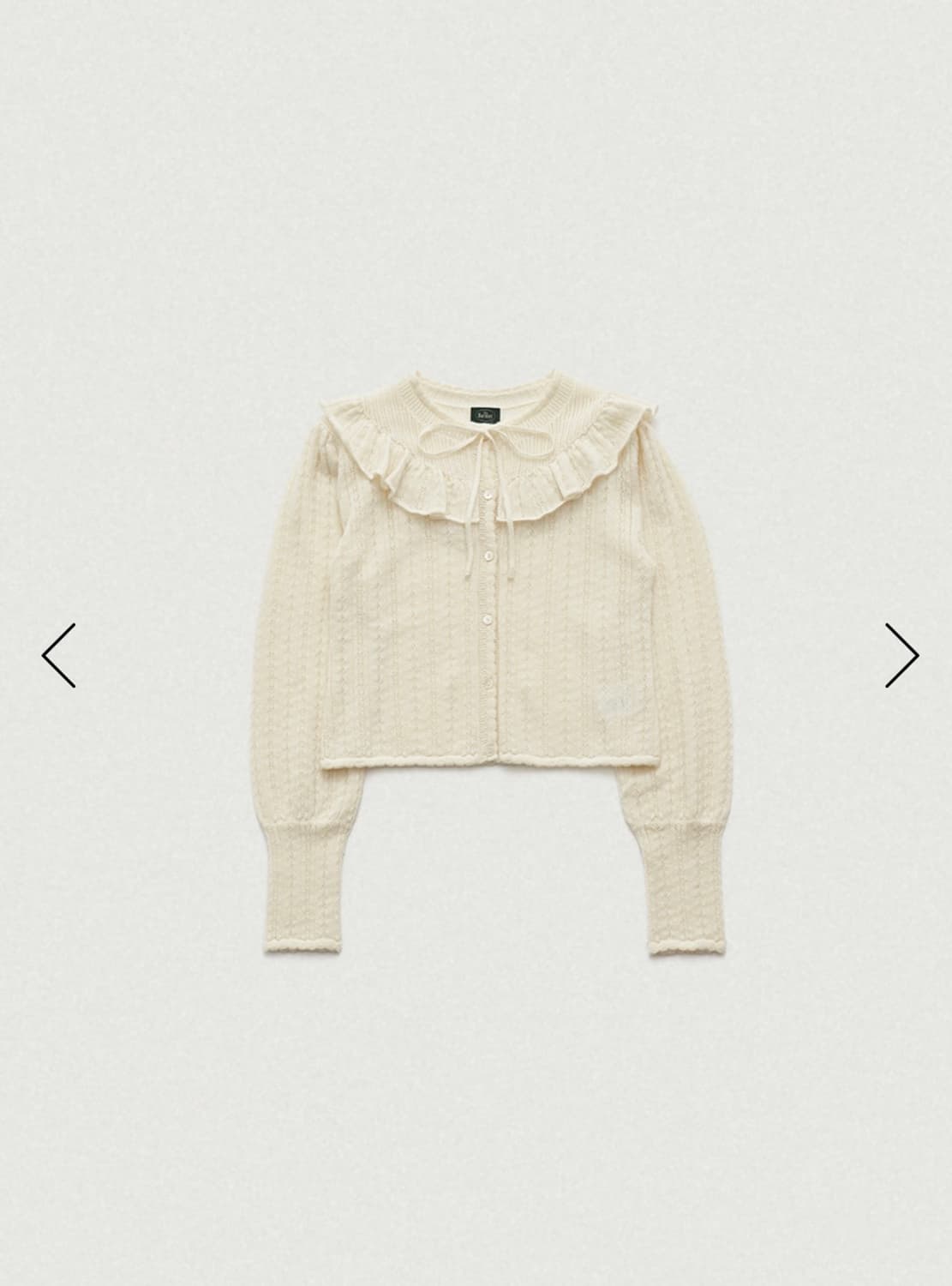 더바넷 Finni Pointelle Knit Cardigan 상품이미지6