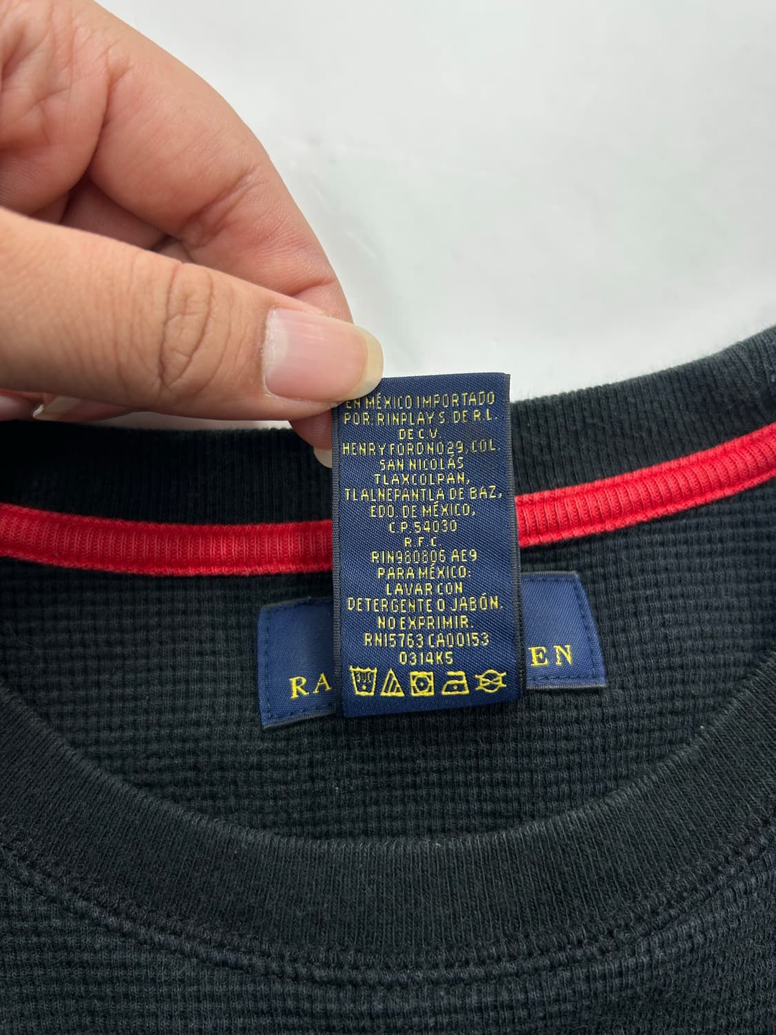 폴로 랄프로렌 레드포니 와플티 M 상품이미지6