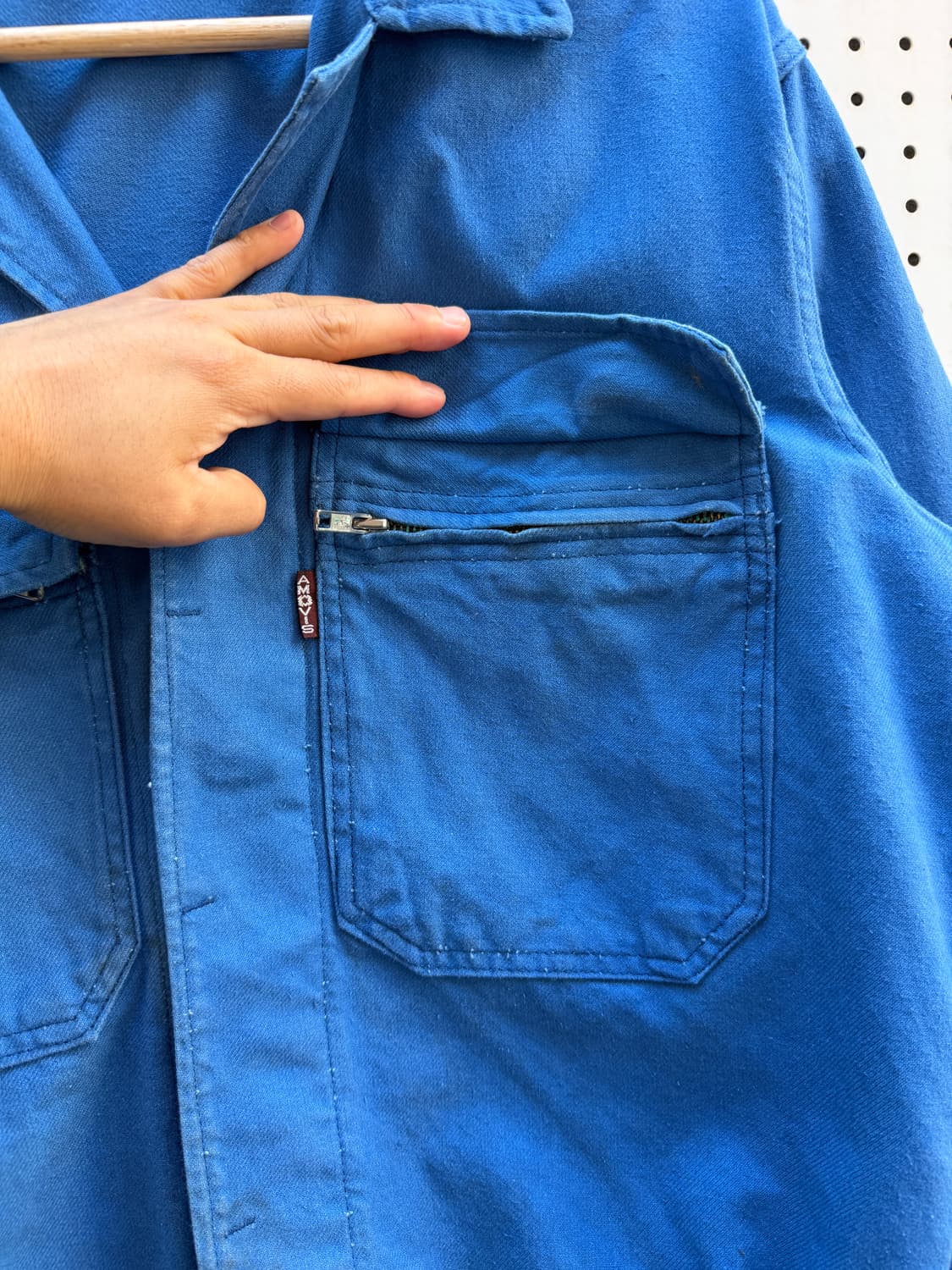 1970s DISTRESSED FADED 메카닉 프렌치워크봄버자켓 상품이미지7