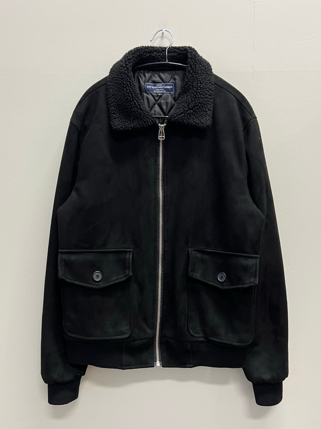 블루워터 어반가먼츠 양털카라 G-1 자켓 블랙 상품이미지2