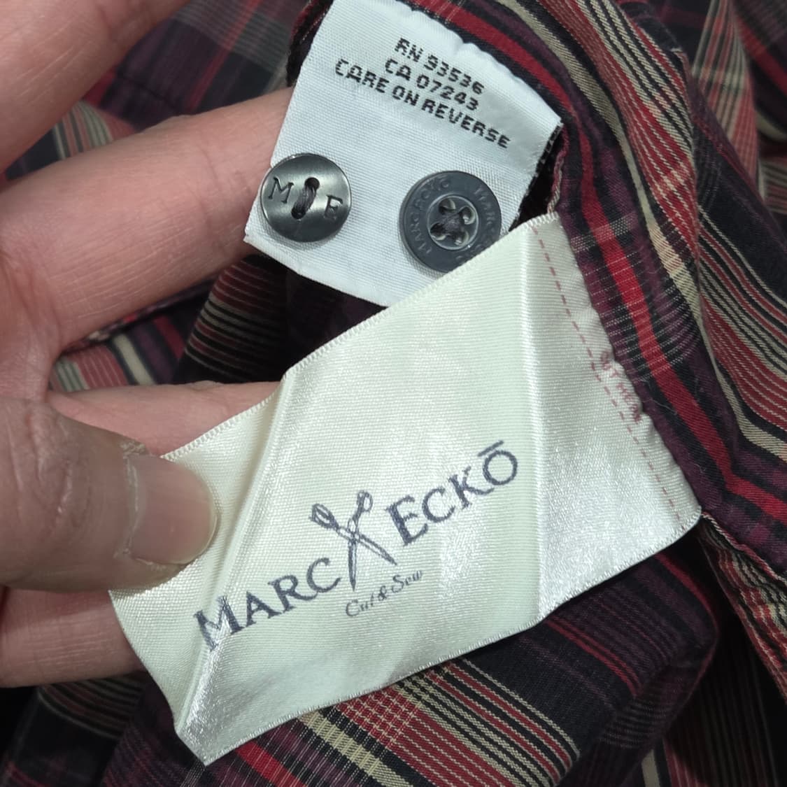 마크에코 펑크자수 체크셔츠 s09137 상품이미지8