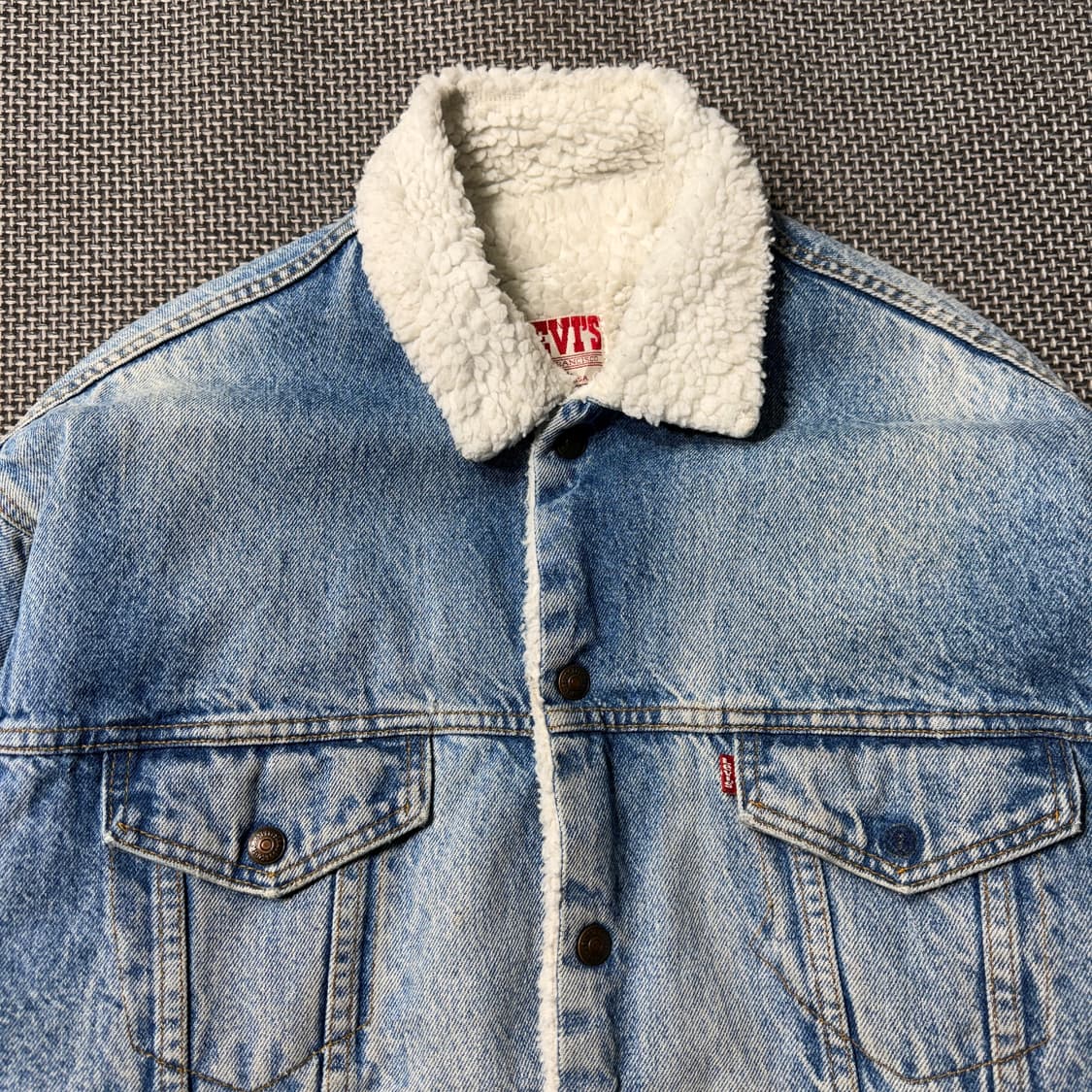 80s USA 리바이스 쉐르파 데님 트러커 (old-8532) 상품이미지2
