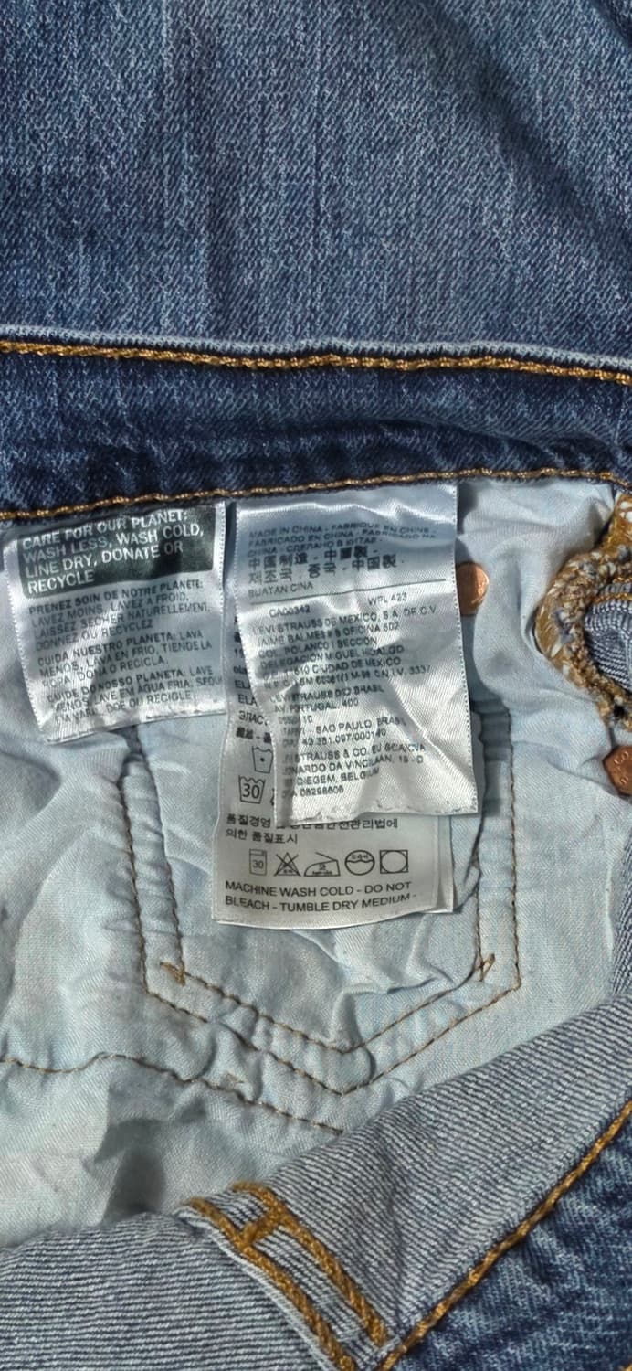 리바이스 501 청바지 W26 상품이미지3