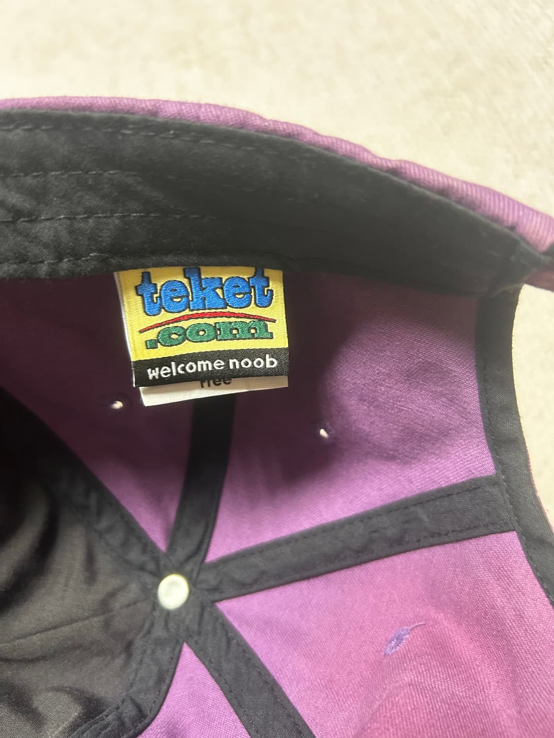 테켓 teket sharing cap purple 모자 상품이미지2