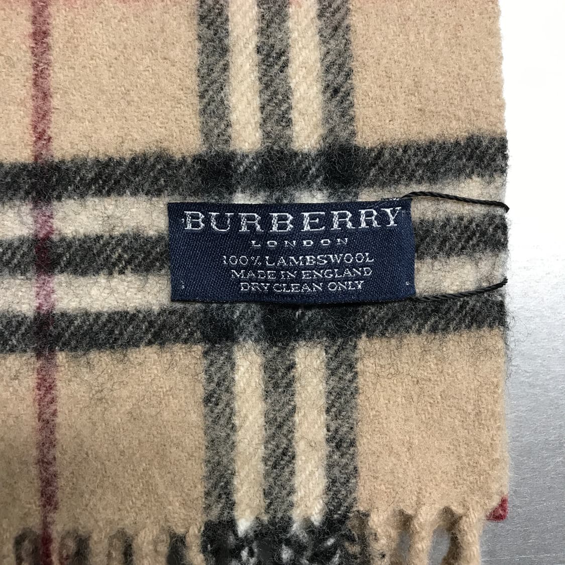 버버리 정품 램스울 머플러 베이지 상품이미지4