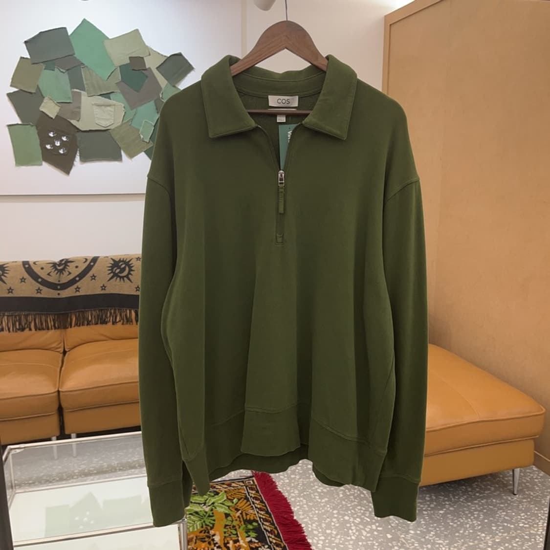 코스 COS 릴렉스 반집업 스웻셔츠 맨투맨 105 C06322 상품이미지2