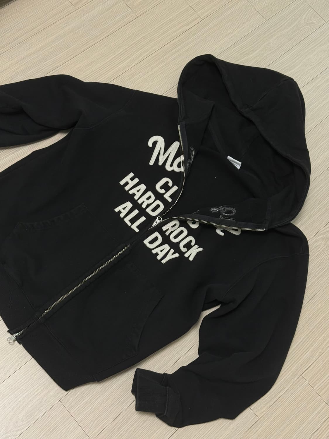 미하그리드 후드집업 블랙 상품이미지1