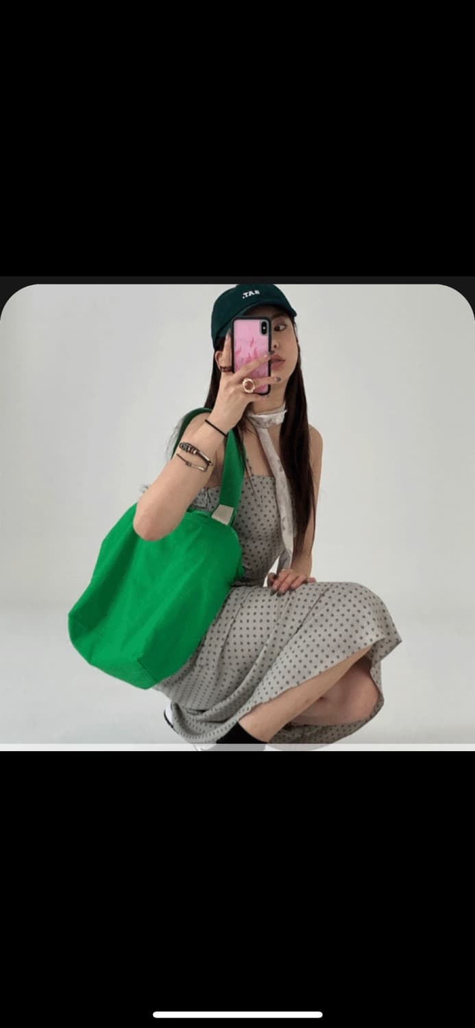 루루서울 체크 바운드 드레스 [그린] 상품이미지3