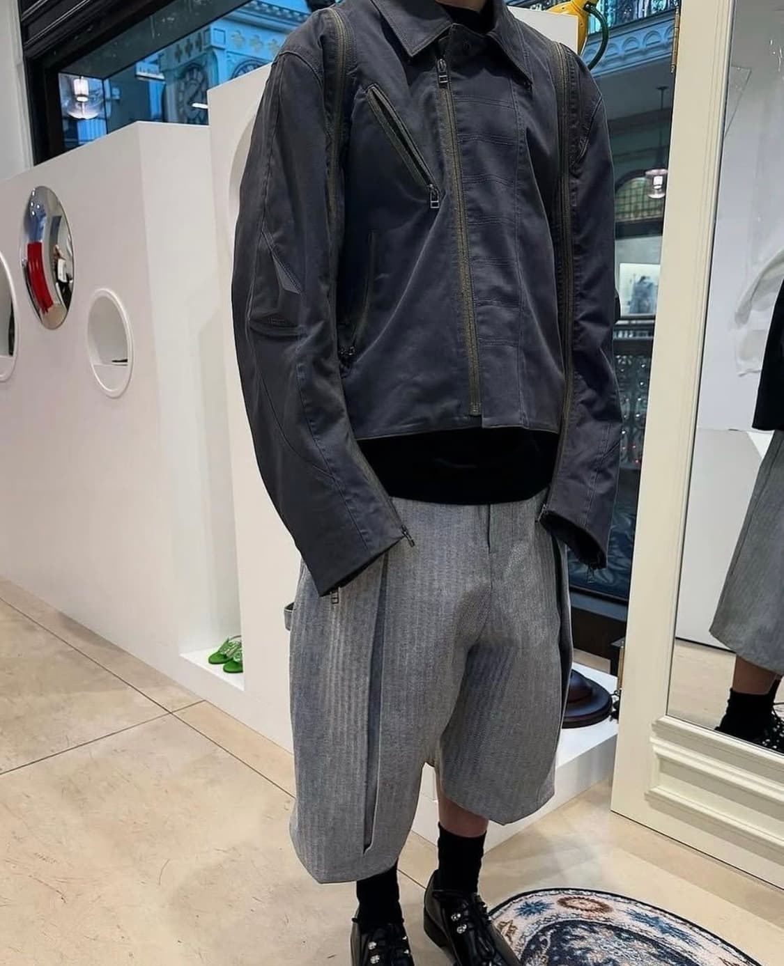 (L) 키코 코스타디노브 x Fox Lab 폭스랩 모토 자켓 차콜 상품이미지1