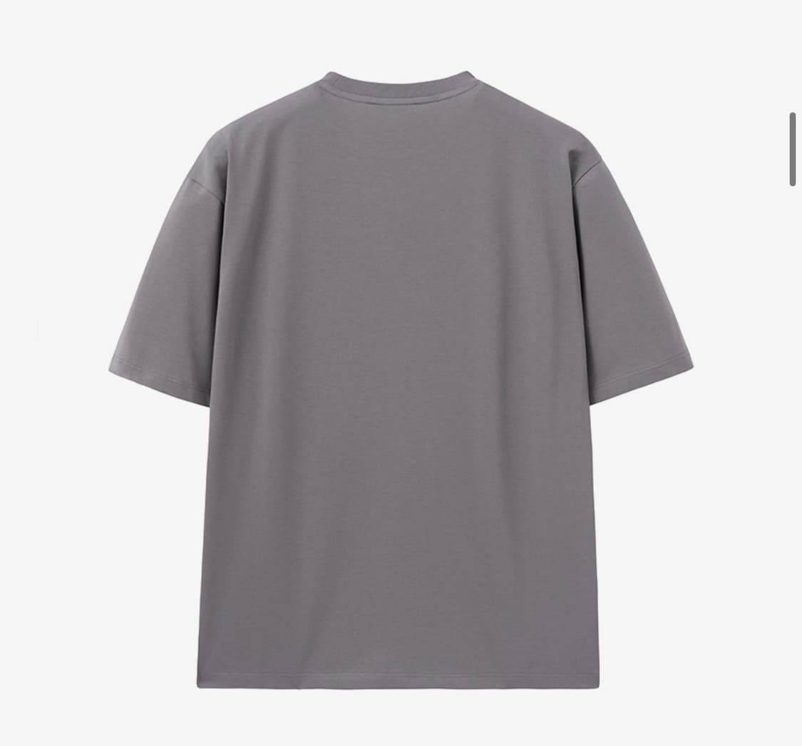 인사일런스 수피마 코튼 프리미엄 티셔츠 GREY 상품이미지3