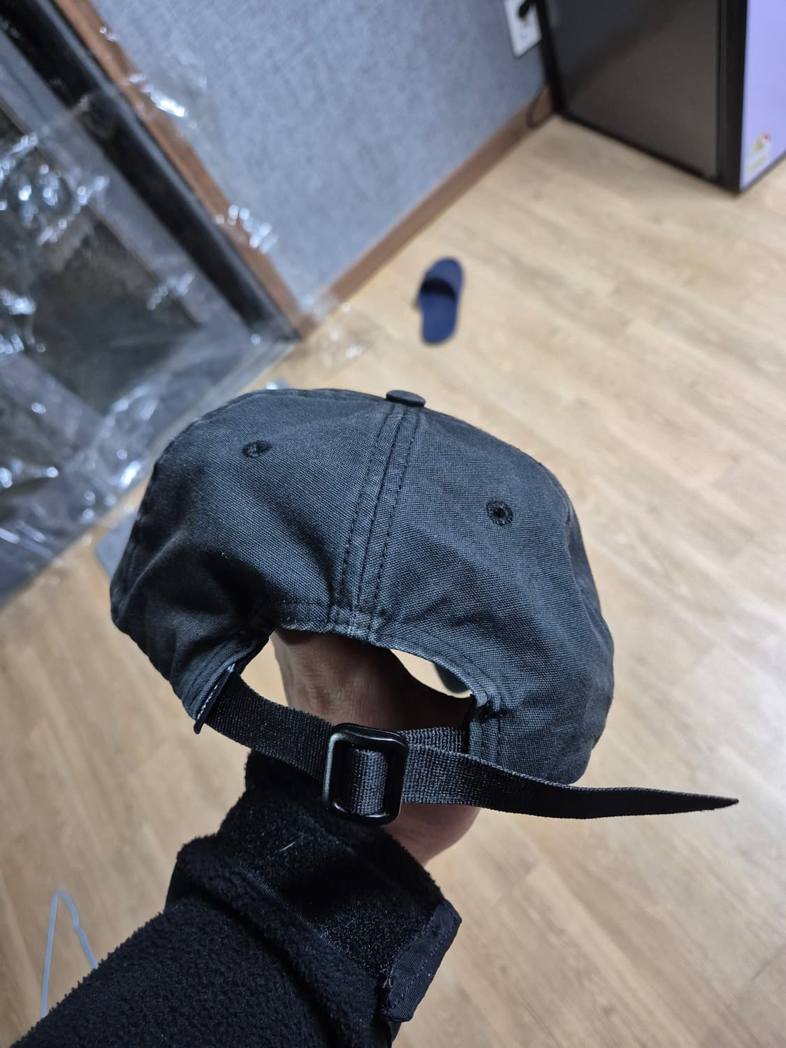 [XL] 19SS 스톤아일랜드 면 볼캡 모자 블랙 검정 상품이미지4