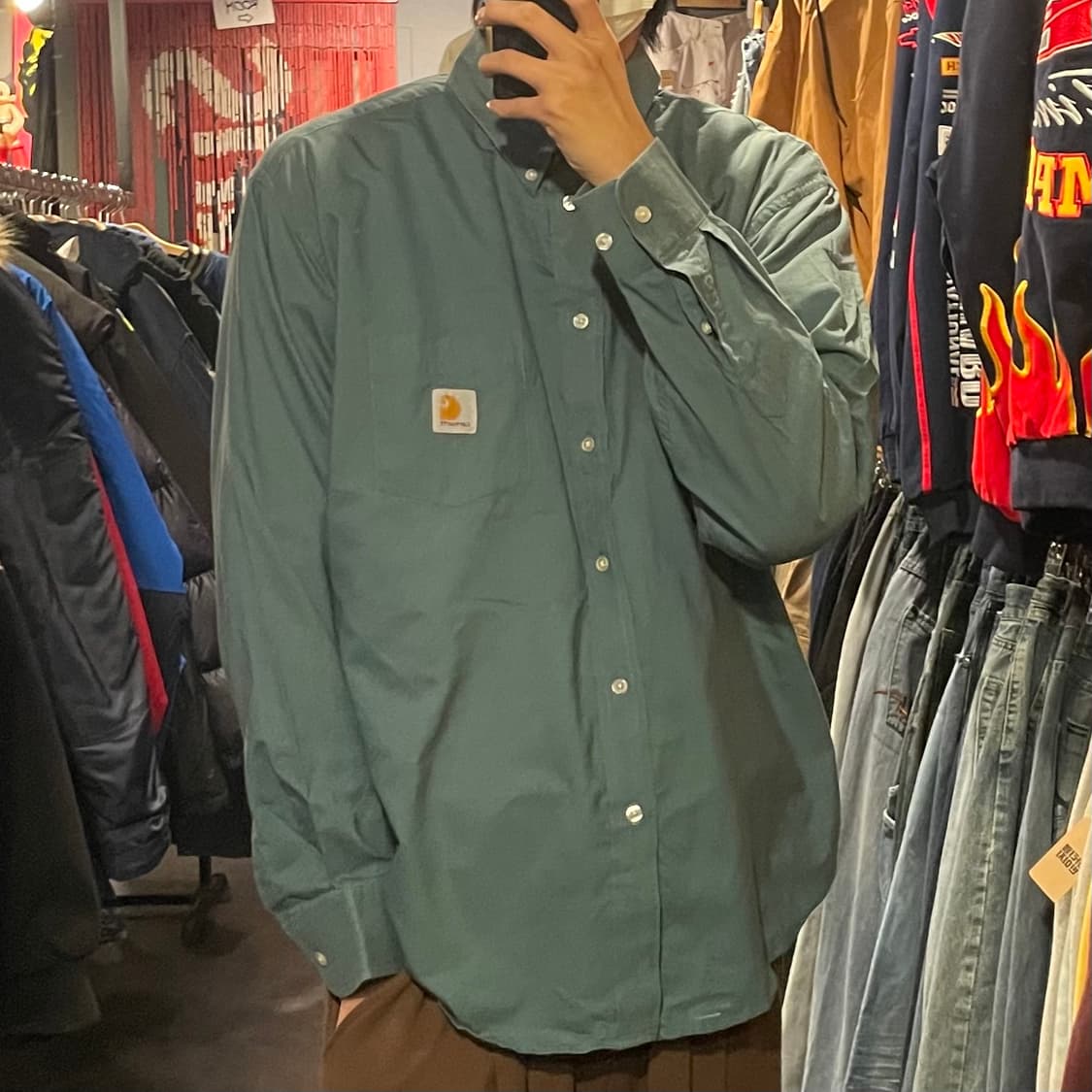 [IM] carhartt 칼하트 녹차 긴팔셔츠 상품이미지5