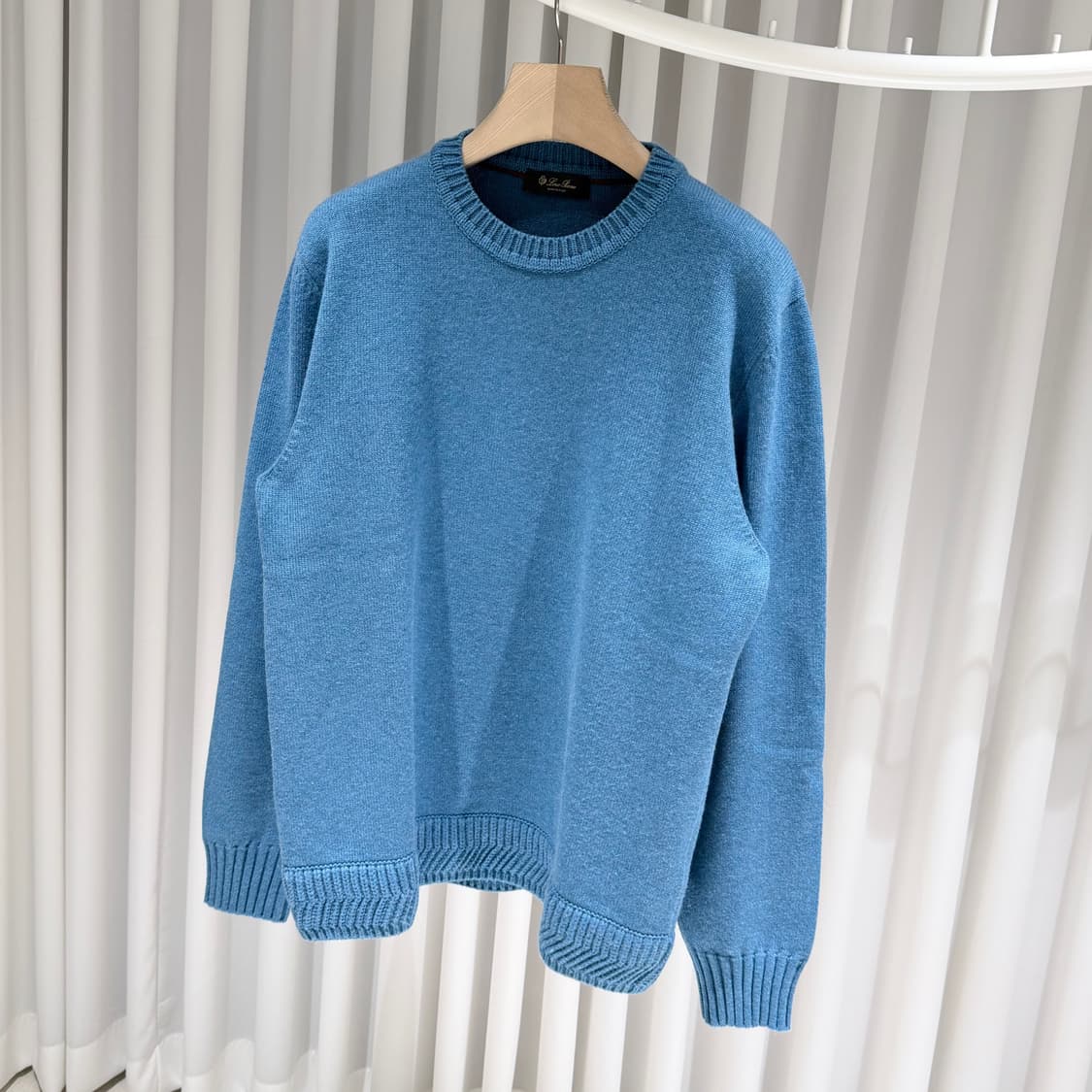 52 / 로로피아나 캐시미어 블루 니트 상품이미지2
