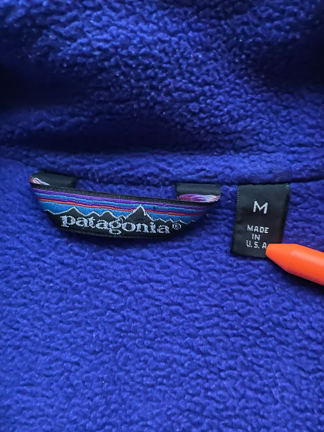 80s 파타고니아 쉘드 신칠라 블랙 퍼플 봄버 자켓 rare usa 상품이미지3