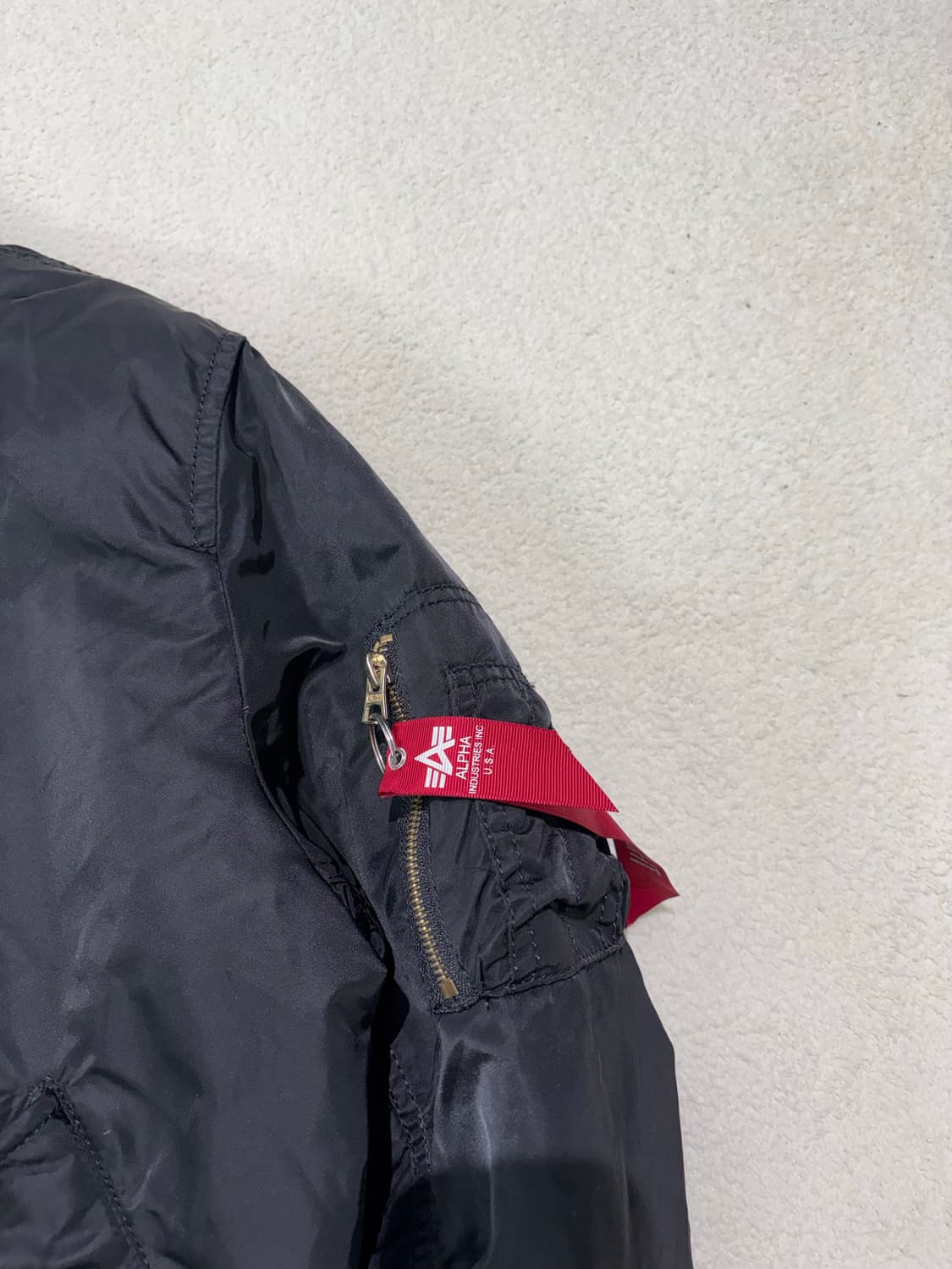 알파인더스트리 블랙 MA-1 리버서블 항공 점퍼 XS 상품이미지3
