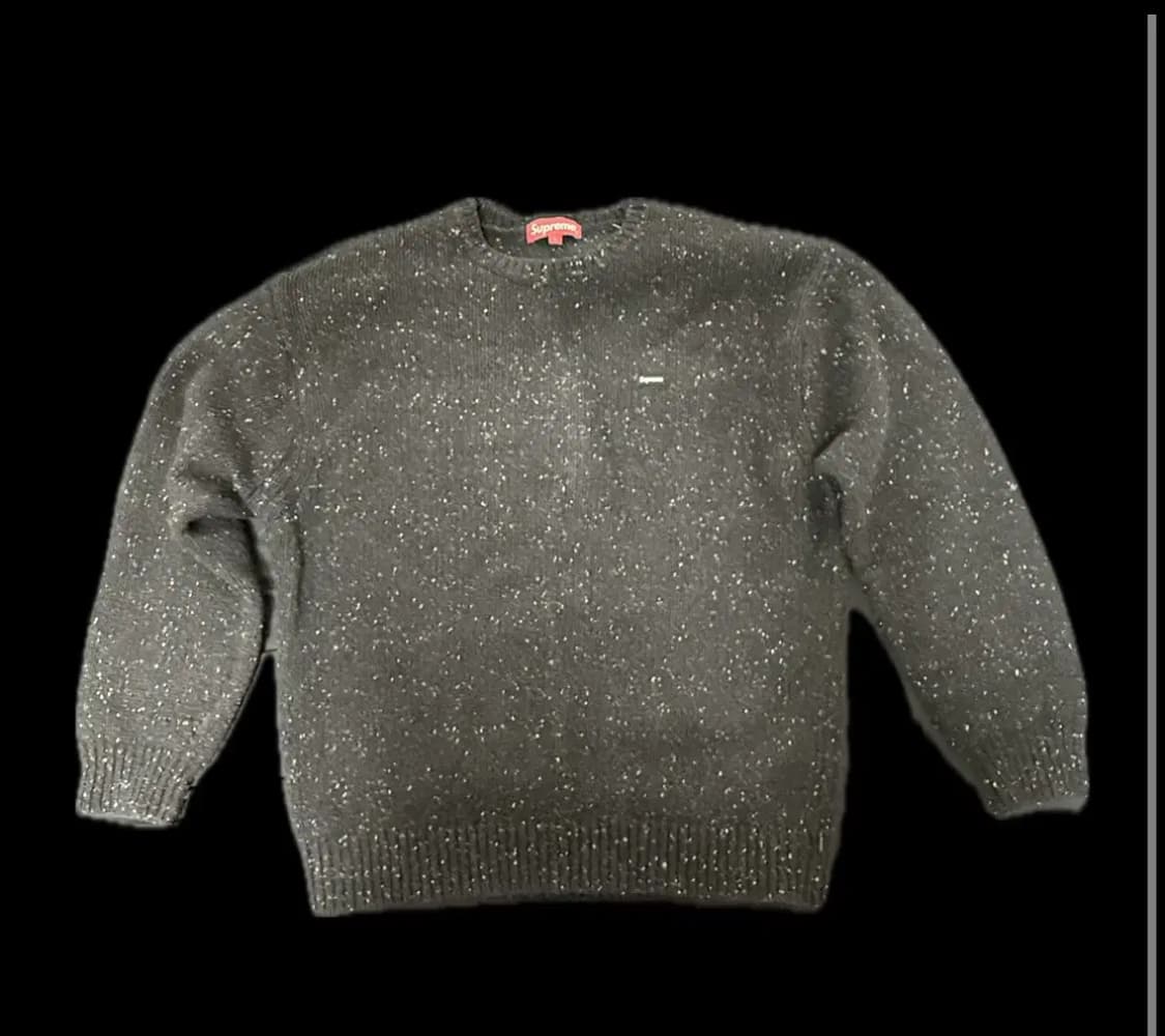Supreme Small Box Speckle Sweater Black 상품이미지2