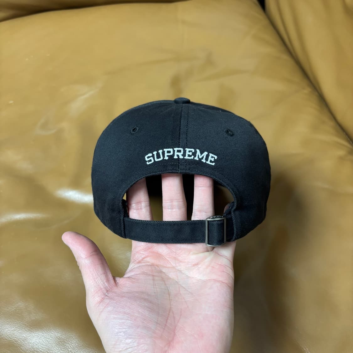 슈프림 6패널 볼캡 모자 멀티 컬러 로고 블랙 상품이미지7