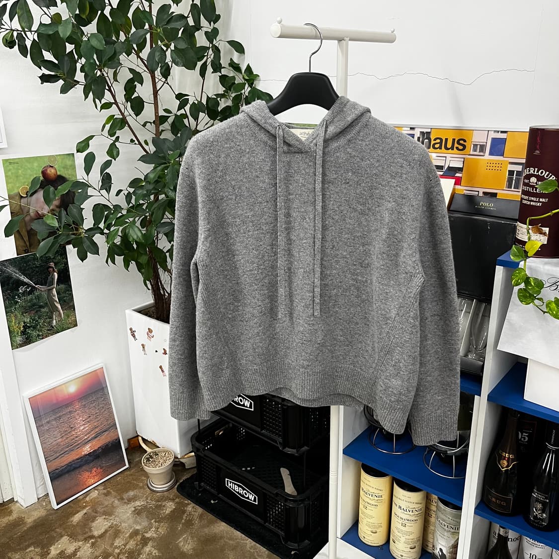 아떼 바네사브루노 캐시미어 블렌드 후드니트 S 상품이미지1