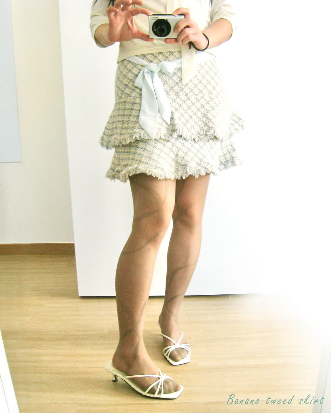 바나나 트위드 스커트 🌼 상품이미지4