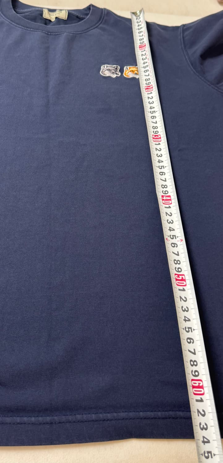 메종키츠네 더블폭스 반팔티 네이비 52 상품이미지5