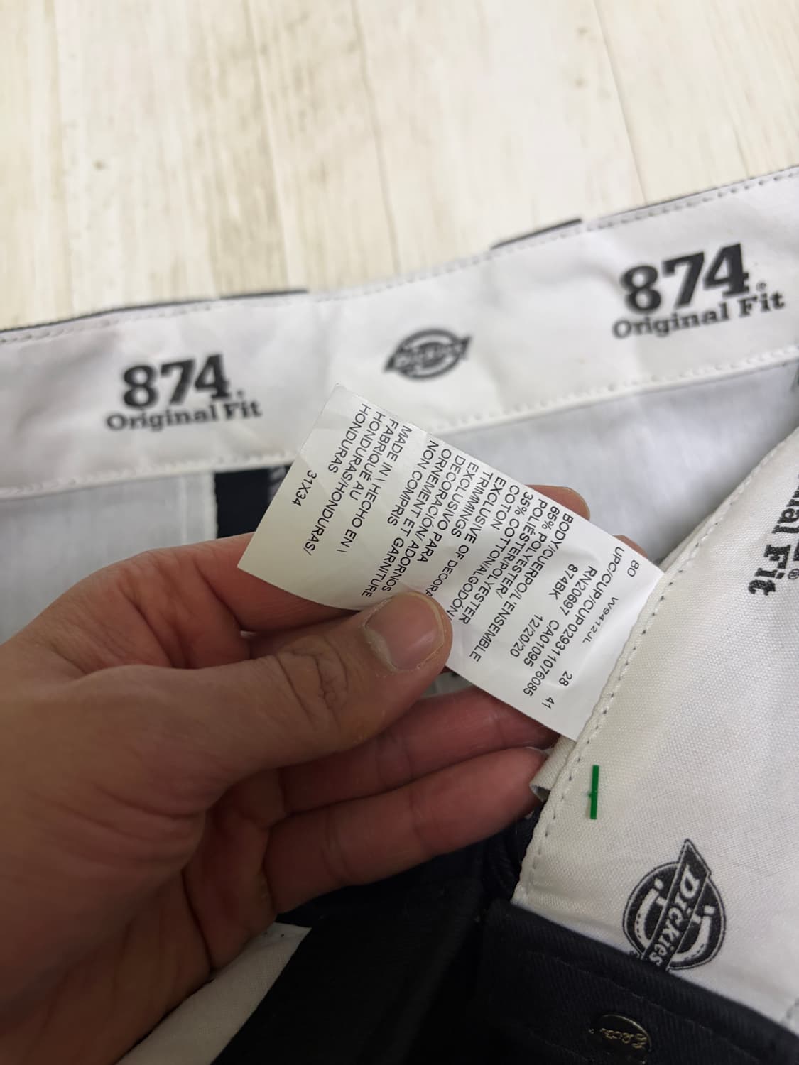 [31x34]디키즈 874 워크팬츠 블랙 상품이미지2